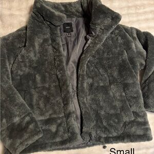 Green Faux Fur Jacket